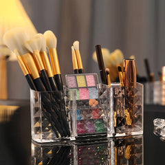 Clear Acrylic Makeup Organizer for Desk Storage