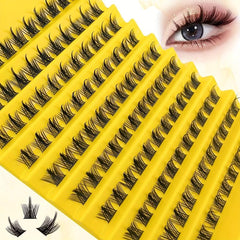 110pcs Clusters Eyelashes DIY Natural Curling False Eyelashes Extension