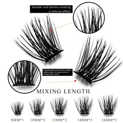 Thick Cluster Lashes Segmented Self Grafting Eyelashes Fluffy Volume