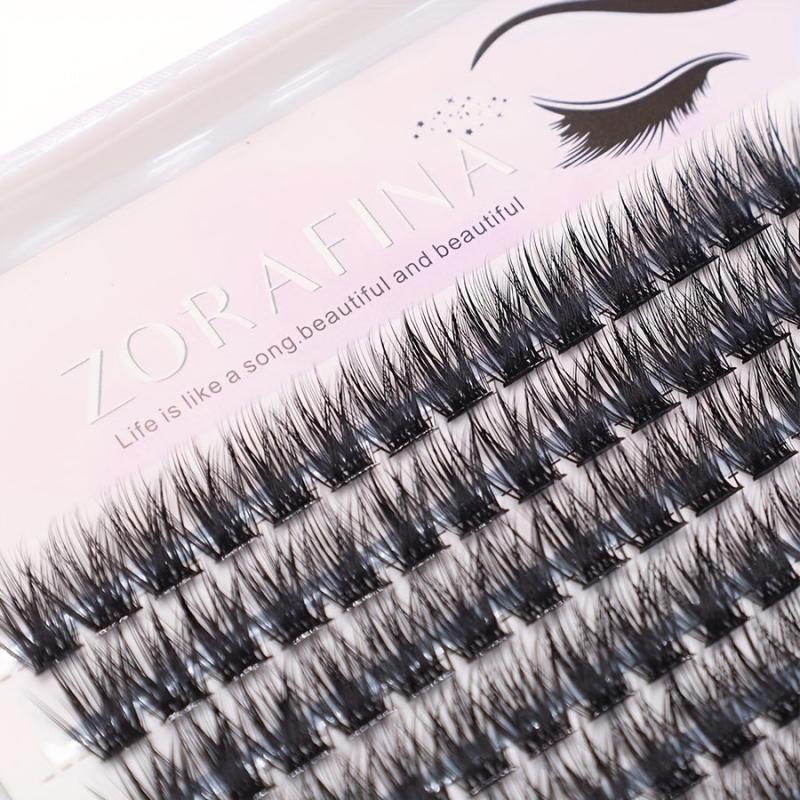Thick Cluster Lashes Segmented Self Grafting Eyelashes Fluffy Volume