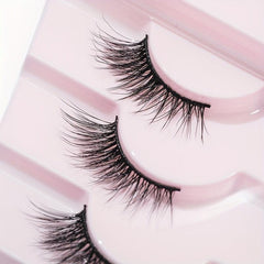 7 Pairs Half Eye False Eyelashes Natural Fluffy Wispy Lashes 14mm