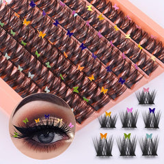 Segmented Butterfly Applique Decorative False Eyelashes