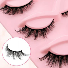 7 Pairs Cat Eye Natural Fluffy Little Devil Style Faux Mink False Eyelashes