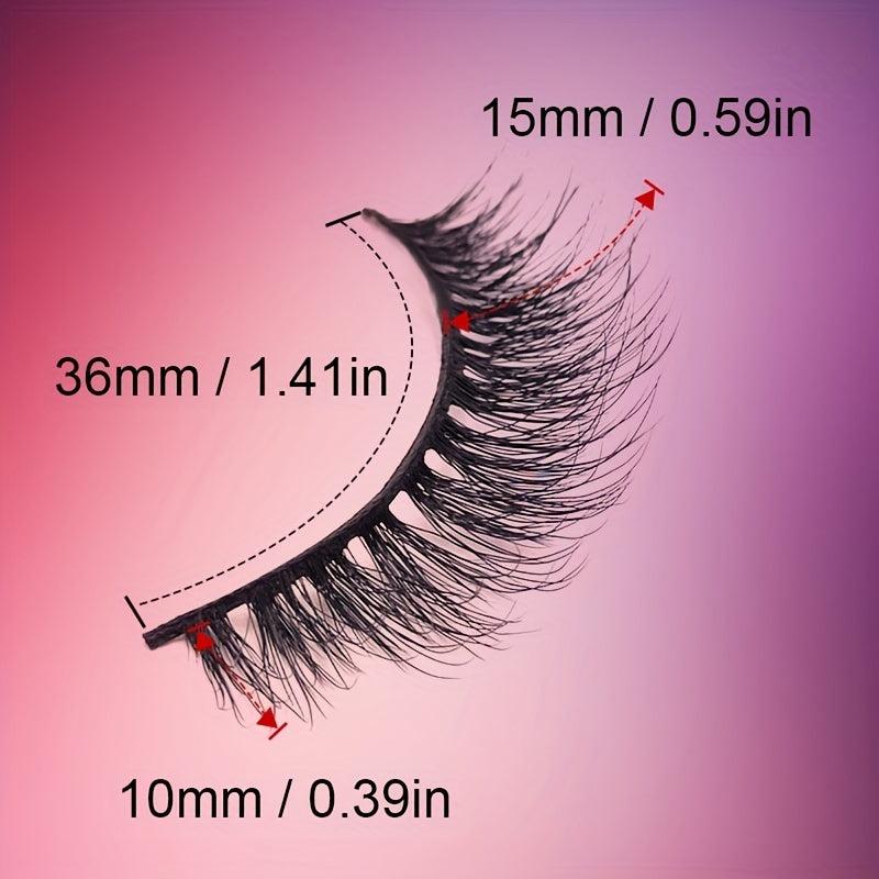 15mm Faux Mink Lashes Soft Eyelashes Natural False Eyelashes