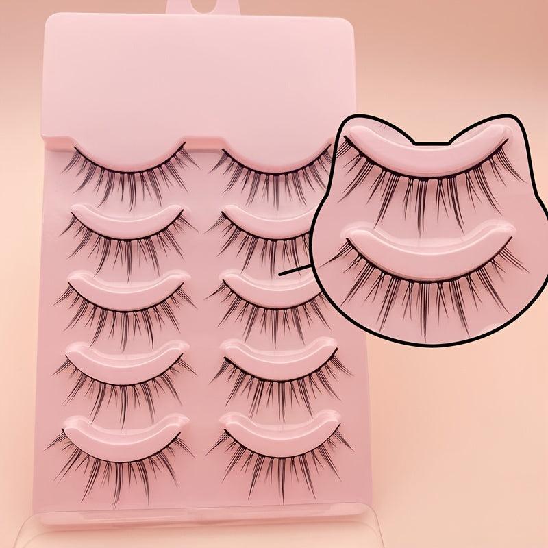 5 Pairs 3D Volume Faux Mink Wispy Fluffy Eyelashes