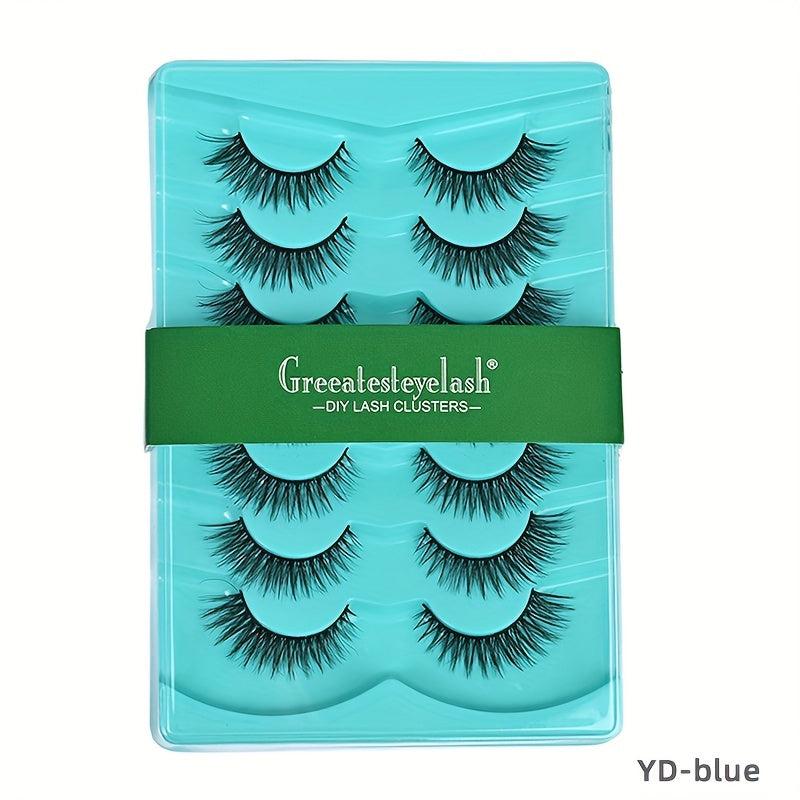 7 Pairs 3D False Eyelashes Fluffy Dramatic Lengthening Easy Wearing