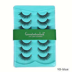 7 Pairs 3D False Eyelashes Fluffy Dramatic Lengthening Easy Wearing