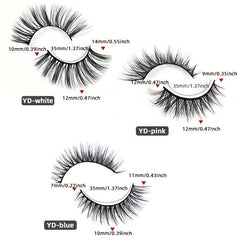 7 Pairs 3D False Eyelashes Fluffy Dramatic Lengthening Easy Wearing