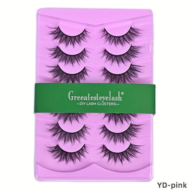 7 Pairs 3D False Eyelashes Fluffy Dramatic Lengthening Easy Wearing