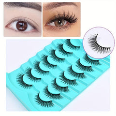 7 Pairs 3D False Eyelashes Fluffy Dramatic Lengthening Easy Wearing