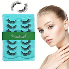 7 Pairs 3D False Eyelashes Fluffy Dramatic Lengthening Easy Wearing