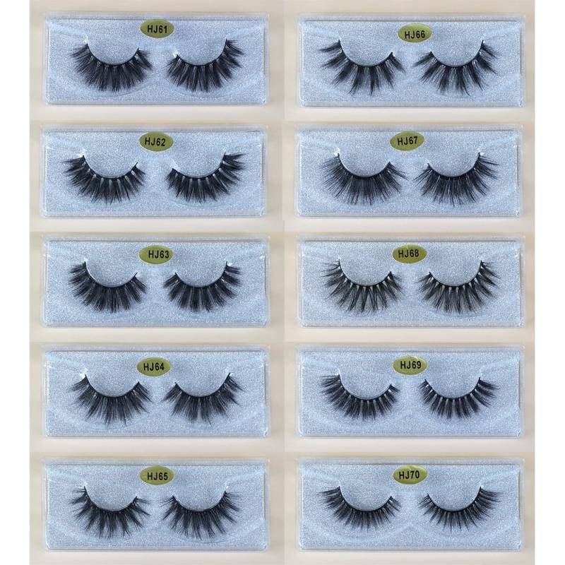 20 Pairs Natural Fluffy 3D Mink Lashes False Eyelashes Extension
