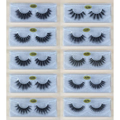 20 Pairs Natural Fluffy 3D Mink Lashes False Eyelashes Extension