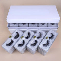 20 Pairs Natural Fluffy 3D Mink Lashes False Eyelashes Extension
