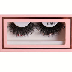 Christmas Faux Mink False Eyelashes With Sequins Thick Style