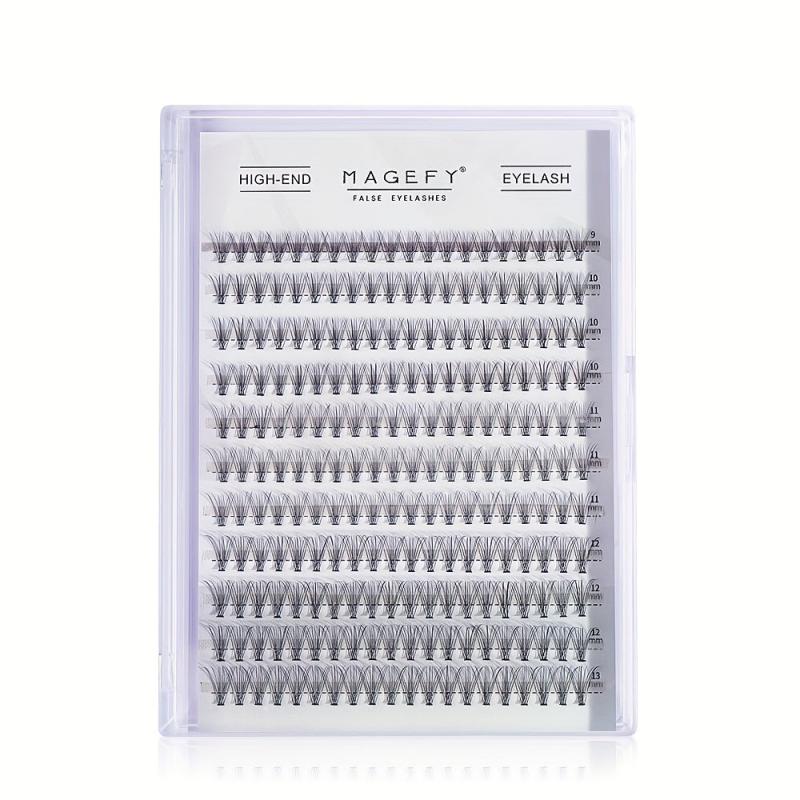 Curling Fishtail Cluster Lashes - Thick Reusable Lashes