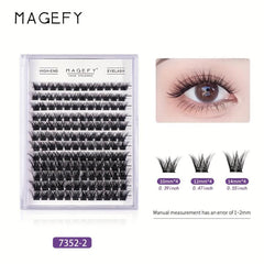 Curling Fishtail Cluster Lashes - Thick Reusable Lashes