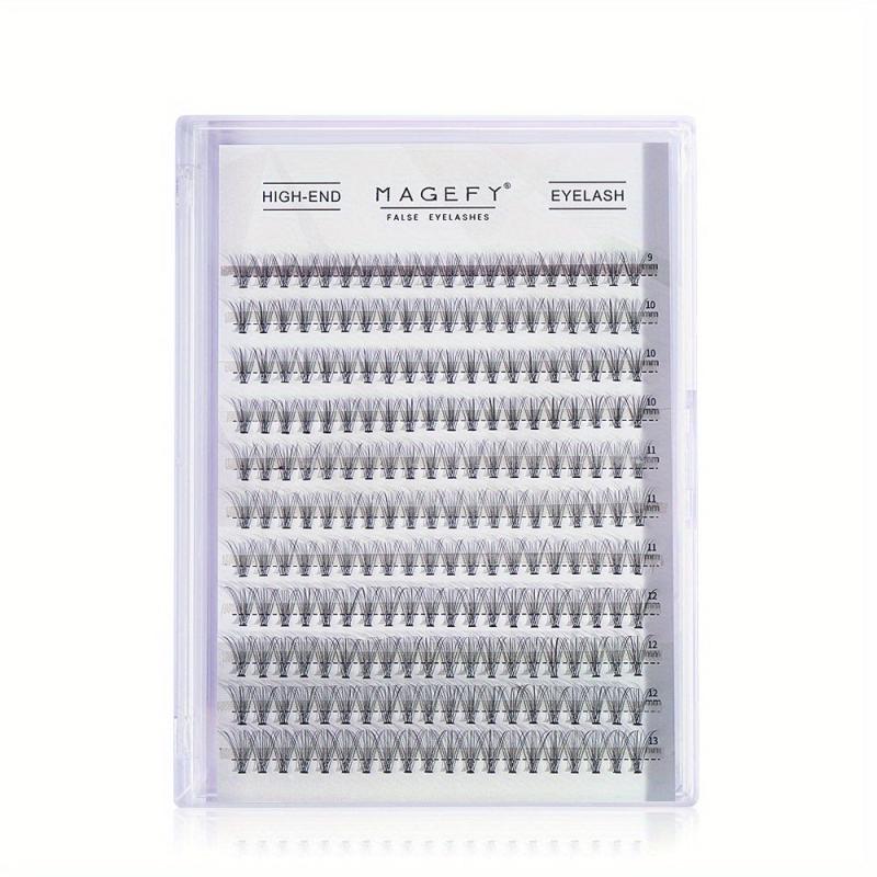 Curling Fishtail Cluster Lashes - Thick Reusable Lashes