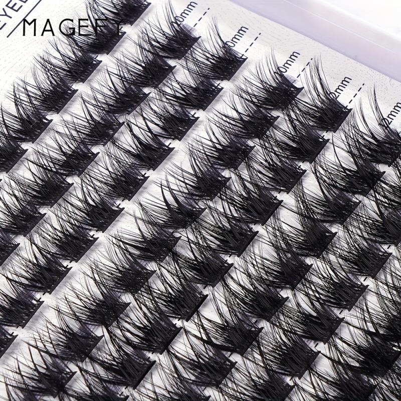 Curling Fishtail Cluster Lashes - Thick Reusable Lashes