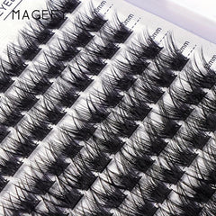 Curling Fishtail Cluster Lashes - Thick Reusable Lashes