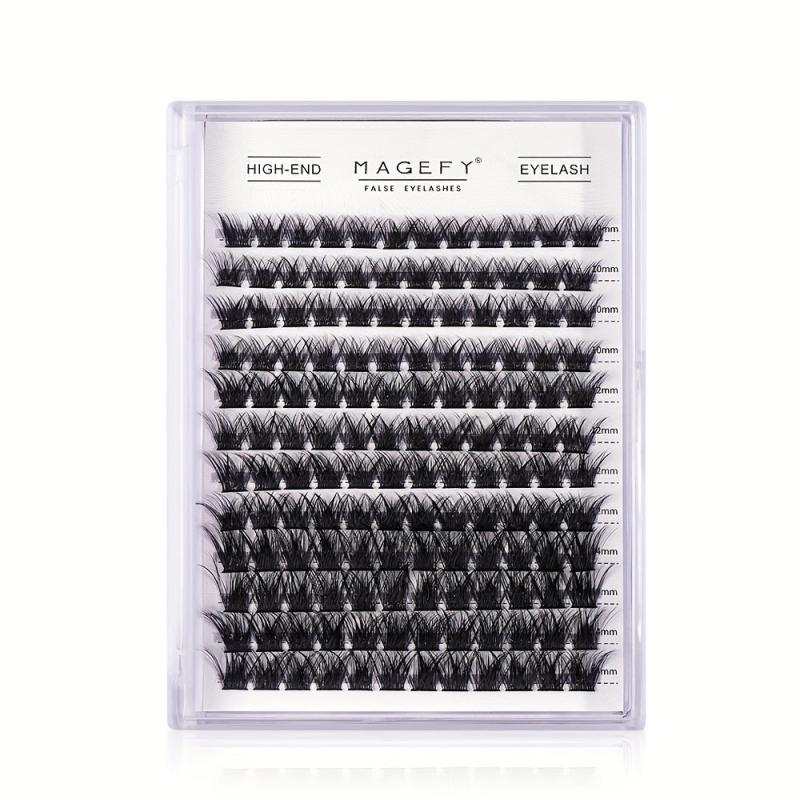 Curling Fishtail Cluster Lashes - Thick Reusable Lashes
