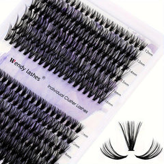 10D-40D Mixed DIY Soft False Lashes Extension 240 Pcs Cluster Large Capacity