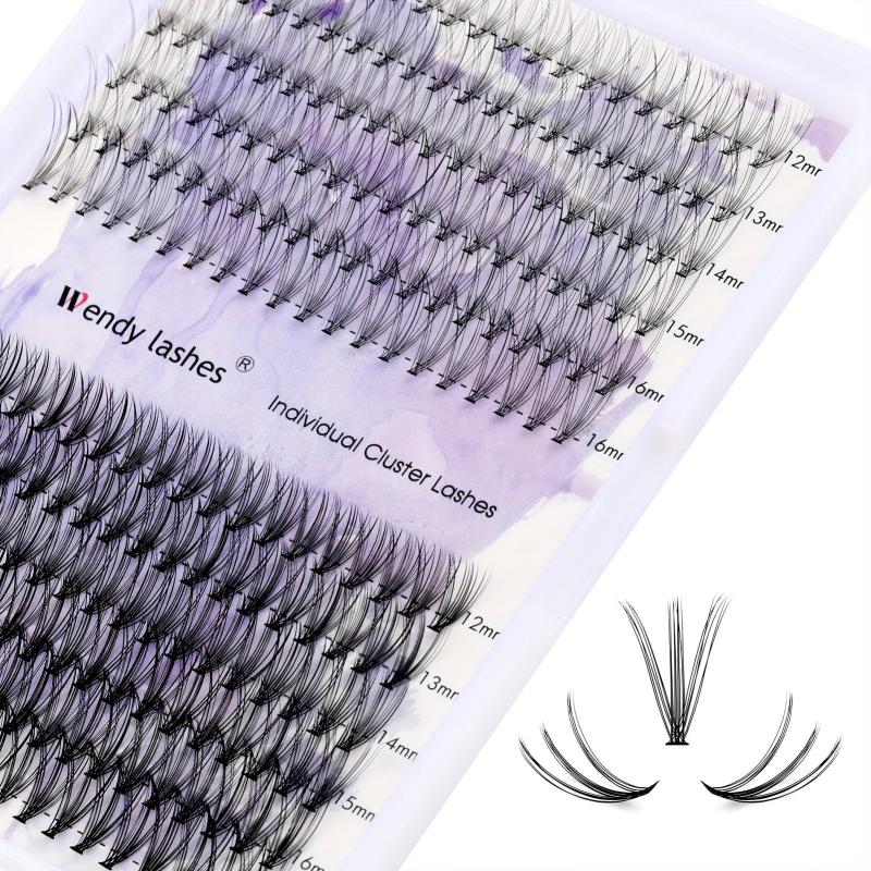 10D-40D Mixed DIY Soft False Lashes Extension 240 Pcs Cluster Large Capacity