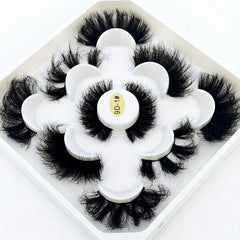5 Pairs Faux Mink Eyelashes Long-lasting Fluffy Charming Eyelashes