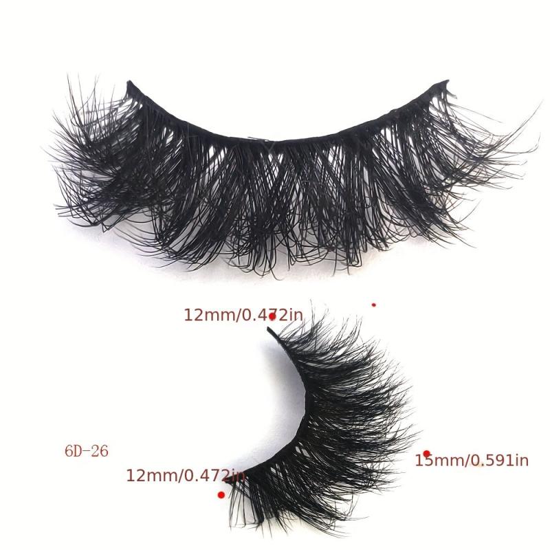7 Pairs Full Strip Eyelashes Thick Slender Fluffy False Eyelashes