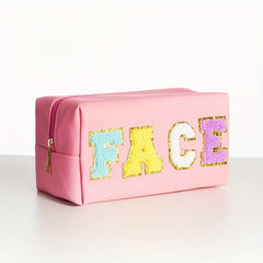 4PCS Preppy Makeup Bag Set Waterproof Travel Cosmetic Organizer