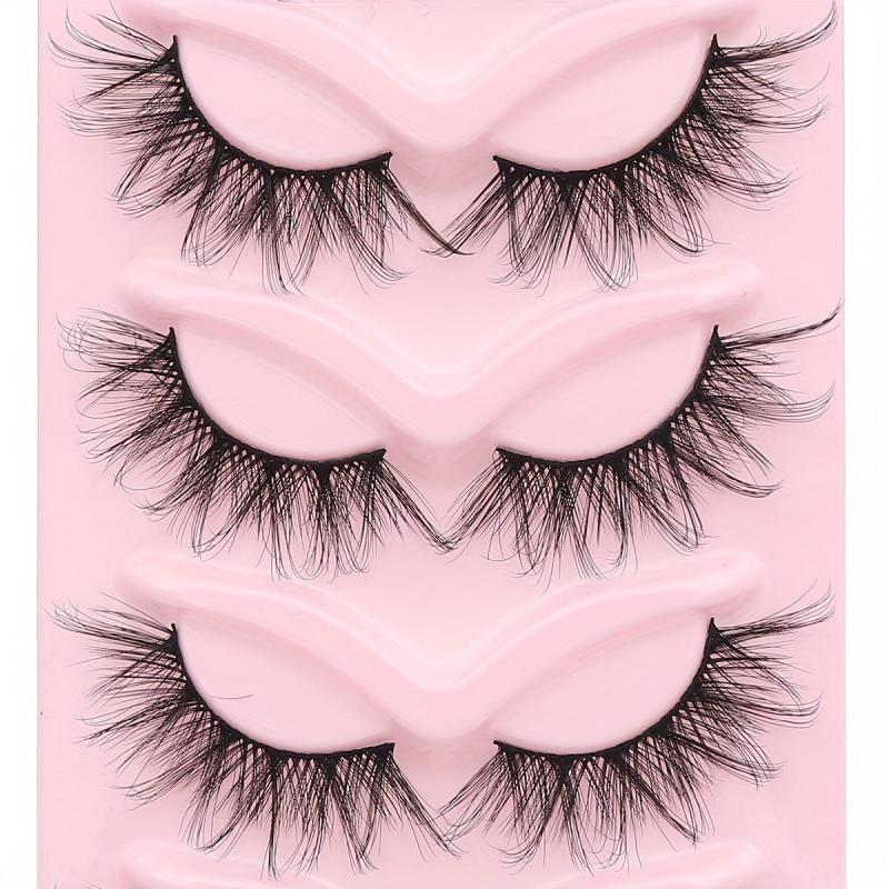 5 Pairs Fluffy Layer False Eyelashes 3D Crisscross Thick Eye Elongated Eyelashes
