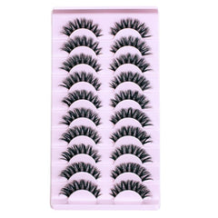 10 Pairs 3D Mink Lashes Natural False Eyelashes Fluffy Soft Wispy