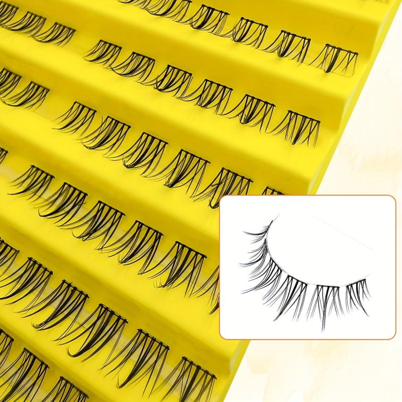 120pcs Smooth Faux Mink False Eyelashes DIY All Match Cluster