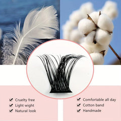 100pcs Mix D Curl Cluster Lashes Individual Lashes Lash Extensions Clusters Lash