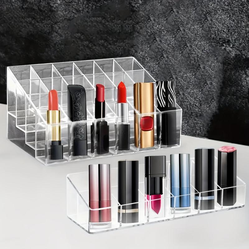 Clear Lipstick Holder Organizer Cosmetic Storage Display Case