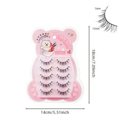 Comic Lashes Simulated Devil Style False Eyelashes