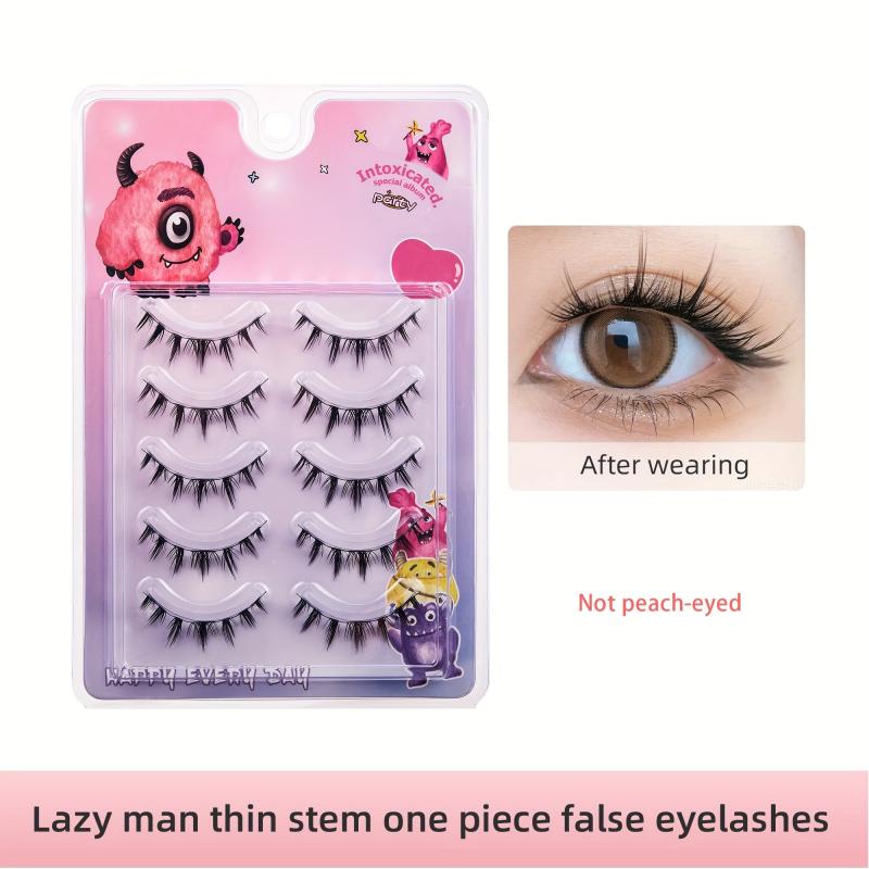 Manga Style Fake Eyelashes Thick Curling Natural Self Grafting