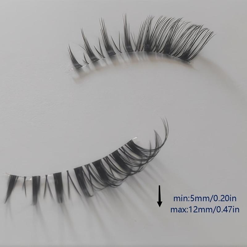 5 Pairs Fluffy Cat Eye Lashes D Curl Winged End Eyelashes