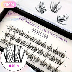 30 C Curl 11 13mm Segmented Lash Cluster False Eyelashes