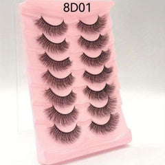 7 Pairs Thick Fluffy 3D False Eyelashes
