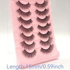 7 Pairs Thick Fluffy 3D False Eyelashes