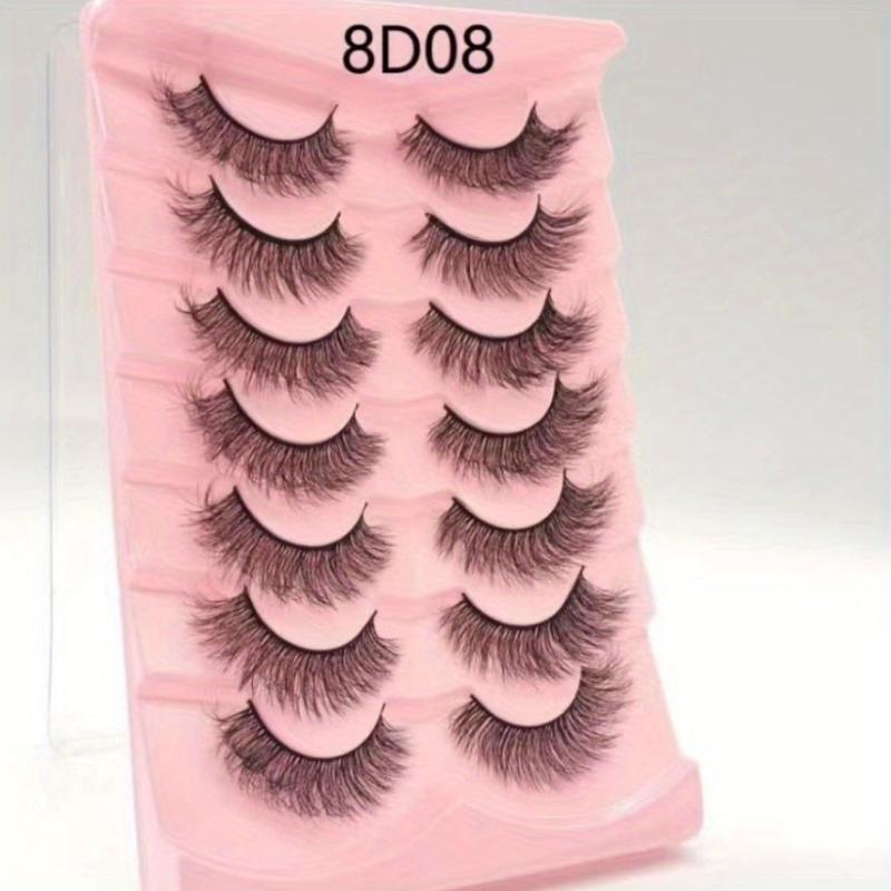 7 Pairs Thick Fluffy 3D False Eyelashes