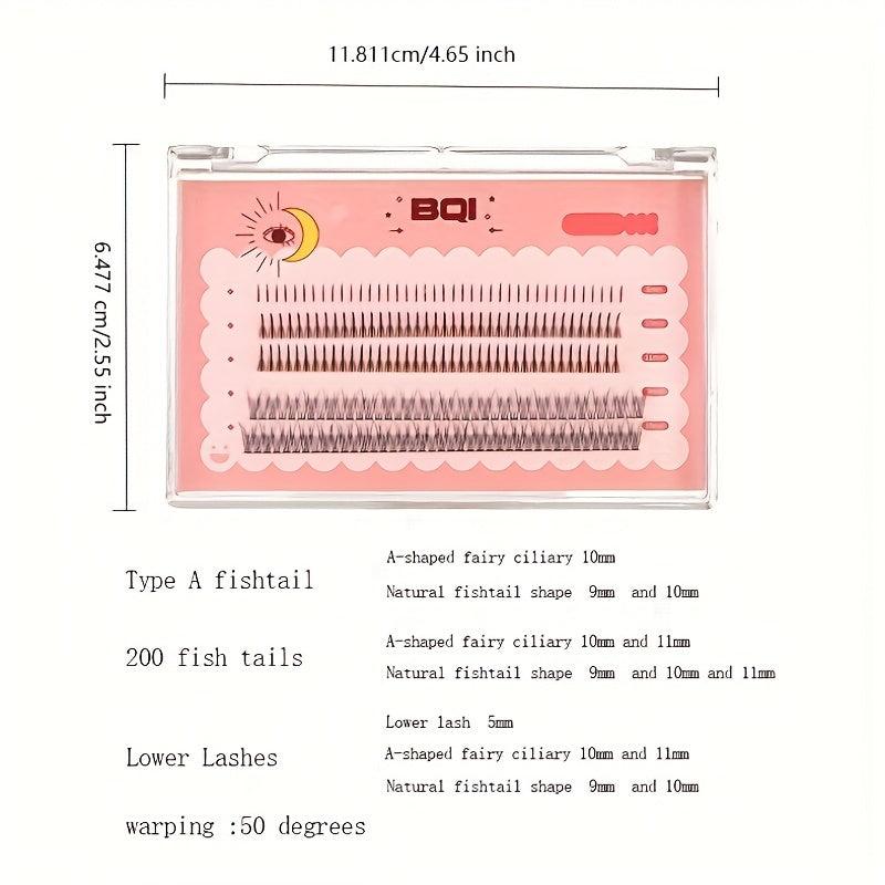 Mermaid Tassel False Eyelashes Lightweight Natural Curling Lashes