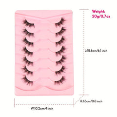 Natural 3D Fluffy Half Eye False Eyelashes