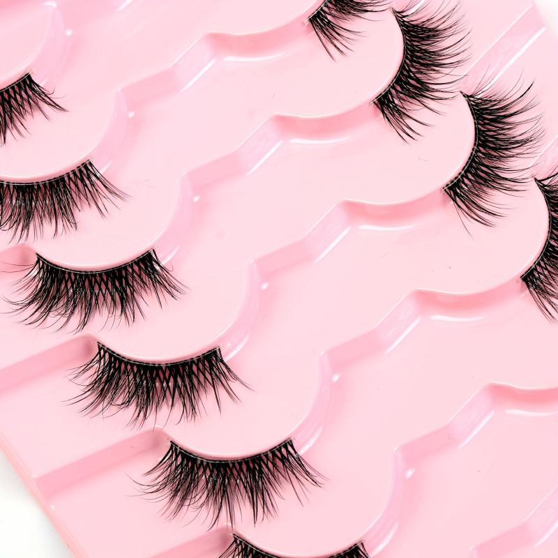 Natural 3D Fluffy Half Eye False Eyelashes