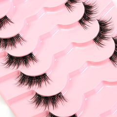 Natural 3D Fluffy Half Eye False Eyelashes
