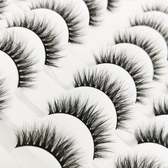 Faux Mink Hair False Eyelashes Thick Fluffy Dramatic Reusable False Eyelashes
