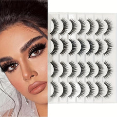 Faux Mink Hair False Eyelashes Thick Fluffy Dramatic Reusable False Eyelashes