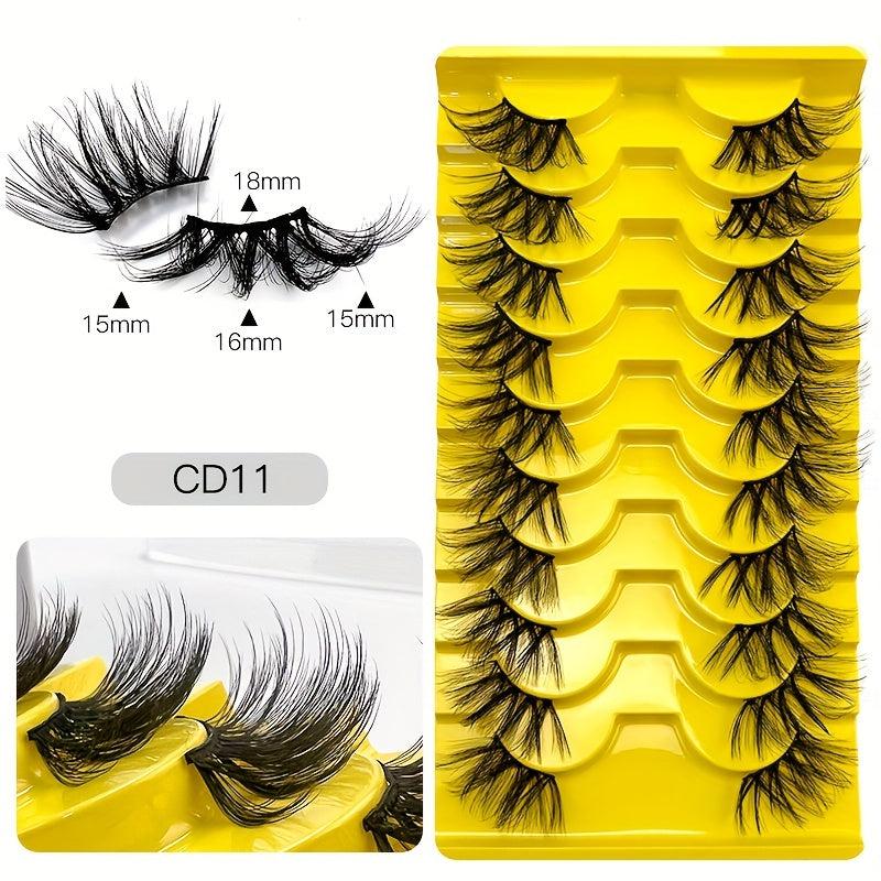Half Eye Lashes Layer Crossed Self Grafting False Eyelashes