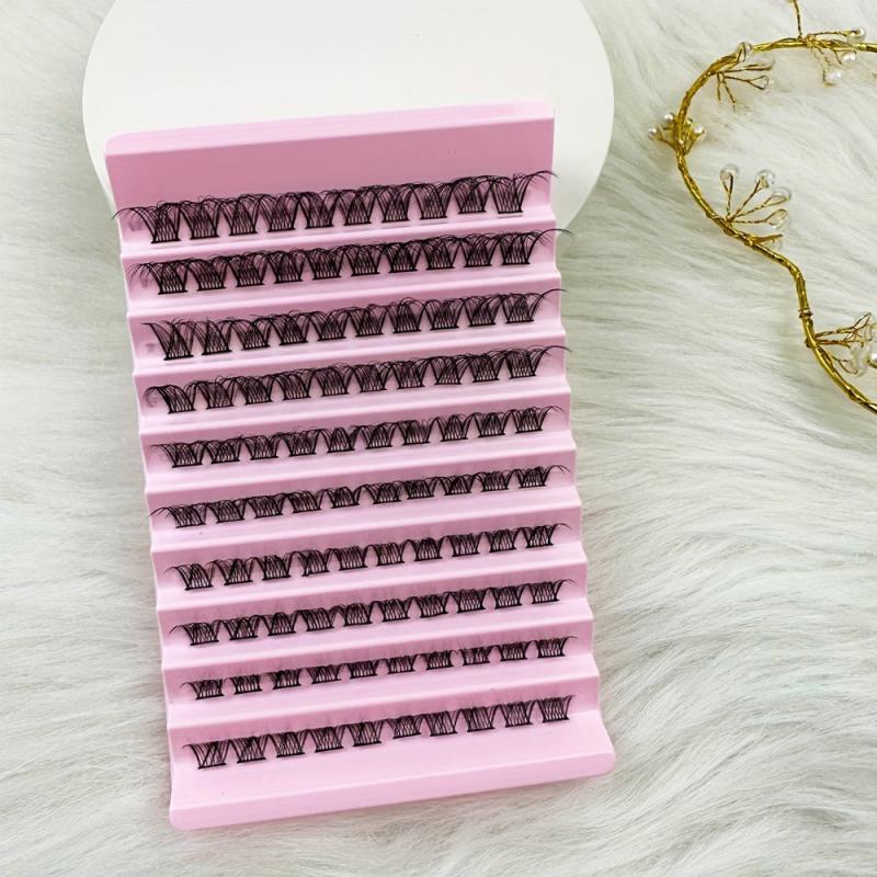 100pcs Mix D Curl Cluster Lashes 8-16mm Soft & Natural False Eyelashes DIY